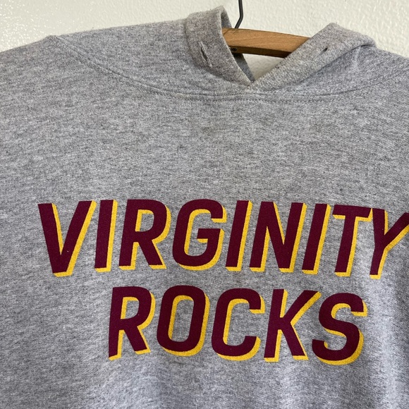 3/$25 Virginity Rocks gray Hoodie medium - Picture 4 of 9